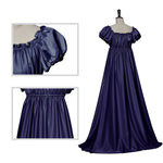 Load image into Gallery viewer, Medieval Dress Women Off Shoulder Renaissance Victorian Regency Dress Costume Wench Retro Gown Halloween For Women Pink Blue