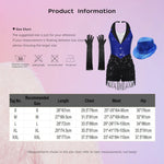 Load image into Gallery viewer, Women Modern Dance Dress Performance Costume Shiny Sequins Sleeveless Latin Jazz Tango Salsa Dance Leotard Bodysuit Dress Outfit