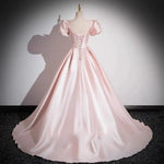 Load image into Gallery viewer, Elegant Party Evening Dress for Women 2026 New Pink French Satin Fashion Chorus Adult Ceremony Fashion Show Banquet Dress