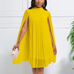 Load image into Gallery viewer, Chiffon Dress for Women Elegant 2024 New Round Neck Batwing Sleeve Loose Knee Length Luxury African Birthday Party Dinner Dress