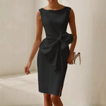 Load image into Gallery viewer, 2026 New Style Dress for Women: Elegant, Refined, Pure Color, Fitted Waist, Sleeveless Dress for Dates.