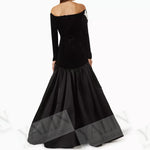 Load image into Gallery viewer, Women's A-line Evening Dresses Floor-length Off The Shoulder Full Sleeve Prom Dresses Fashion Sequined Draped Customized Gowns