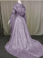 Load image into Gallery viewer, Women's medieval retro style wedding dress 8-color hooded waist dress cosplay