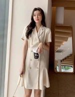 Load image into Gallery viewer, Black Female Dresses 2025 Blazer Apricot Women's Dress Clothing Formal Occasion Xxl Summer New Features of X Y2k Vintage Loose G