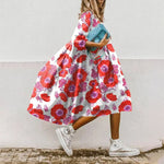 Load image into Gallery viewer, Dresses For Women 2023 Autumn New Loose Color Printed Vestidos Fashion Casua Party Vacation Ladies Bohemian Beach Dress MsChuh