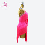 Load image into Gallery viewer, Women's Evening Dress Latin Dance Costume Party Competition Adult Prom Girls Stage Fringed Outfits Sport Suit practice Dancewear