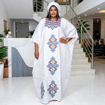 Load image into Gallery viewer, African Dresses for Women Traditional Evening Gown Plus Size Wedding Party Clothing Luxury Bazin Riche Embroidery Robe