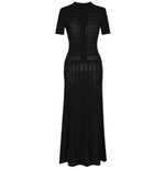 Load image into Gallery viewer, Women's Casual Simple White Knitted Dress 2025 Summer New Style Temperament Commuting Female Fashion Elegant Mermaid Dresses