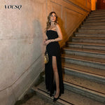 Load image into Gallery viewer, Elegant Prom Dress for Women A Line Sleeveless Slit Evening Dress Vestidos De Noche Vestidos De Fiestas Elegantes Mujer New