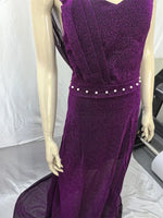 Load image into Gallery viewer, 2026 Women's Wedding Party Dress Evening Elegant Sexy Deep V Neck One Shoulder Sleeveless Sequined Long Maxi Dresses For Women