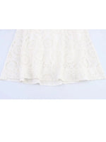 Load image into Gallery viewer, HH Women's Fashion Dress White Turn Down Collar Short Sleeve Bow Lace-Up Single-Breasted Female Summer Embroidery Long Dress