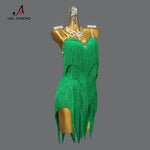 Load image into Gallery viewer, Women's Dress Latin Dance Costumes Girls Clothing Fringed Skirts Stage Ballroom Prom Suit Party Sports Female Samba Evening Wear
