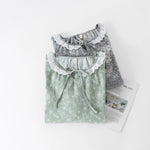 Load image into Gallery viewer, Nightwear Dresses for Women Spring and Summer Cute Sweet Fresh Style Fiber Casual Sleepwear Long Sleeved Night Gown