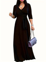 Load image into Gallery viewer, Women's Fashion Print Dress For Women Casual Sexy Deep V Neck Lace-Up Loose Dresses Robe Femme Summer Holiday Womens Clothing