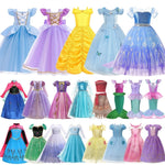 Load image into Gallery viewer, Girl Elsa Anna Dress Princess Costume Snow Queen Dress Baby Halloween Ariel Carnival Clothes Kids Cosplay Clothes Party Clothing