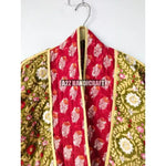 Load image into Gallery viewer, Women Wear Front Open Indian Handmade New Printed Cotton Quilted V-neck Jacket For Women BohoCoat Floral Block Vintage Boho Coat