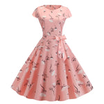 Load image into Gallery viewer, Women Summer Dresses Robe Vintage 1950s 60s Pin Up Big Swing Party Work Wear Rockabilly Dress White Polka Dot Vestidos