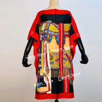 Load image into Gallery viewer, Printed Dresses For Women 2020 Fashion Design Loose Dress Batwing Maxi Long Femme Vestidos Summer Autumn Party Elegant Dress