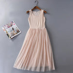 Load image into Gallery viewer, Vestidos Mujer New Sweet Women Summer Dress Two Layer Net Yarn Lace Long Nightdress Loose Vest Nightgowns Female Nuisette