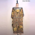 Load image into Gallery viewer, Printed Dresses For Women 2020 Fashion Design Loose Dress Batwing Maxi Long Femme Vestidos Summer Autumn Party Elegant Dress