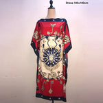Load image into Gallery viewer, Printed Dresses For Women 2020 Fashion Design Loose Dress Batwing Maxi Long Femme Vestidos Summer Autumn Party Elegant Dress