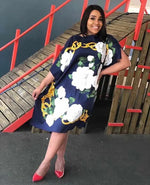 Load image into Gallery viewer, Printed Dresses For Women 2020 Fashion Design Loose Dress Batwing Maxi Long Femme Vestidos Summer Autumn Party Elegant Dress