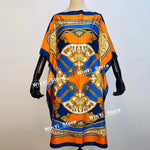 Load image into Gallery viewer, Printed Dresses For Women 2020 Fashion Design Loose Dress Batwing Maxi Long Femme Vestidos Summer Autumn Party Elegant Dress