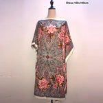 Load image into Gallery viewer, Printed Dresses For Women 2020 Fashion Design Loose Dress Batwing Maxi Long Femme Vestidos Summer Autumn Party Elegant Dress