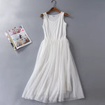 Load image into Gallery viewer, Vestidos Mujer New Sweet Women Summer Dress Two Layer Net Yarn Lace Long Nightdress Loose Vest Nightgowns Female Nuisette