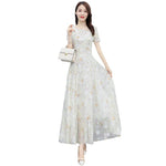 Load image into Gallery viewer, 2022 Summer New Bohemian Long Dress to Ankle Chiffon dress Super Long Seaside Holiday Beach Dress for Women