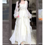 Load image into Gallery viewer, Fugitive Princess Dress 2023 New Summer Light Wedding Dress Design Sense Tight Waist French First Love Gentle White Moonlight dress