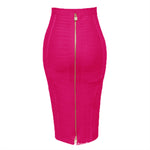 Load image into Gallery viewer, Amazon Aliexpress Best-Selling 16-Color Bandage Skirt Stripesd Zipper Double-Open Sexy High-Waist Hip Skirt Skirt