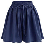 Load image into Gallery viewer, Large Size Wide Leg Shorts for Women Summer Plus Fat New Chiffon Pants Skirt Single Layer Elastic Waist Loose Versatile Korean Style Casual Pants