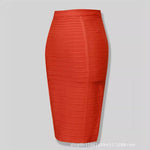 Load image into Gallery viewer, Amazon Aliexpress Best-Selling 16-Color Bandage Skirt Stripesd Zipper Double-Open Sexy High-Waist Hip Skirt Skirt