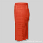 Load image into Gallery viewer, Amazon Aliexpress Best-Selling 16-Color Bandage Skirt Stripesd Zipper Double-Open Sexy High-Waist Hip Skirt Skirt