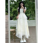 Load image into Gallery viewer, Fugitive Princess Dress 2023 New Summer Light Wedding Dress Design Sense Tight Waist French First Love Gentle White Moonlight dress