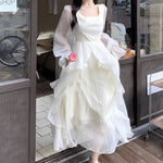Load image into Gallery viewer, Fugitive Princess Dress 2023 New Summer Light Wedding Dress Design Sense Tight Waist French First Love Gentle White Moonlight dress