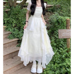 Load image into Gallery viewer, Fugitive Princess Dress 2023 New Summer Light Wedding Dress Design Sense Tight Waist French First Love Gentle White Moonlight dress