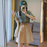 Load image into Gallery viewer, 2023 New Salt Sweet Wear Age Reducing College Style Lively Slimming Slight Fat Sister Two-piece Suit Summer