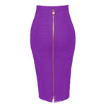 Load image into Gallery viewer, Amazon Aliexpress Best-Selling 16-Color Bandage Skirt Stripesd Zipper Double-Open Sexy High-Waist Hip Skirt Skirt