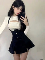 Load image into Gallery viewer, Sexy Dresses for Women Black Bodycon Hollow Corset Coquette Prom Evening Party Tight Woman Long Sleeve Dress Fashion Summer 2025