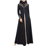 Load image into Gallery viewer, Muslim Dress Womens  Fashion Abaya Dubai  Appliques  Turkey   Women Elegant Long