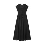 Load image into Gallery viewer, Women's Dress 2026 Summer European Style Deep V Sleeveless Pleated Elegant Chic Drawstring Street Fashion Women's Dress