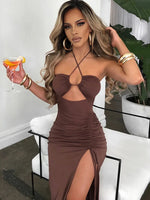 Load image into Gallery viewer, Sleeveless Sexy Female Midi Backless Dresses Slim Night Club Party Women's Dress Bodycon Vestidos Elegantes Para Mujer