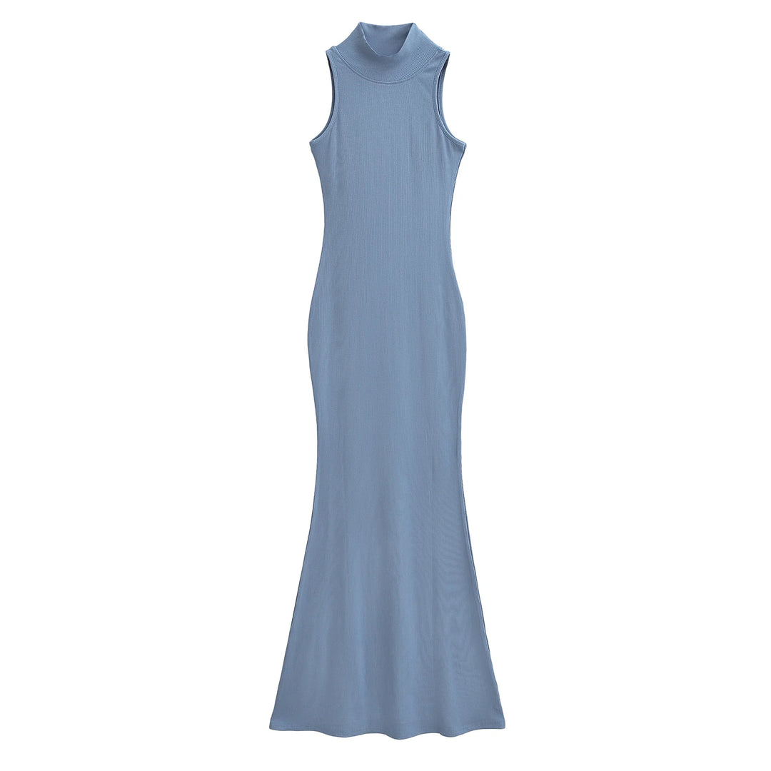 Long dresses for women 2024 Summer sexy knitted dresses elegant bodycon dress vintage clothes evening pary dress turtleneck