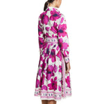 Load image into Gallery viewer, Women Dresses Party Dresses Retro Shirt Dress Long Sleeved Belt Single Row Buckle Layered Skirt Hem Design Casual Dresses