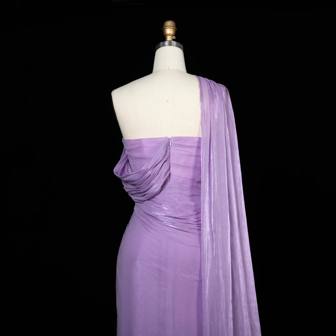 Sharon Said 2026 Women's Elegant Evening Dresses with Draped Cape Formal Birthday Gown Pink One Shoulder Arabic SF199 Customized
