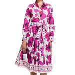 Load image into Gallery viewer, Women Dresses Party Dresses Retro Shirt Dress Long Sleeved Belt Single Row Buckle Layered Skirt Hem Design Casual Dresses