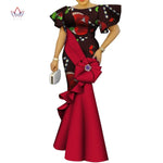 Load image into Gallery viewer, African Women's Dress Elegant Ladies Evening Gowns Ankara Long Robes Flower Dresses Vestidos Church Dresses for Women WY9498