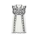 Load image into Gallery viewer, Women's Dress 2026 Summer New Black and White Color-Block Sleeveless Embroidered Short Dress Casual Vacation Elegant and Stylish